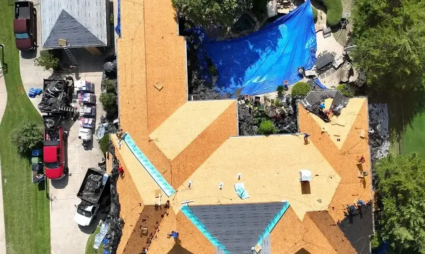 Professional Roof Repair being performed in Royse City